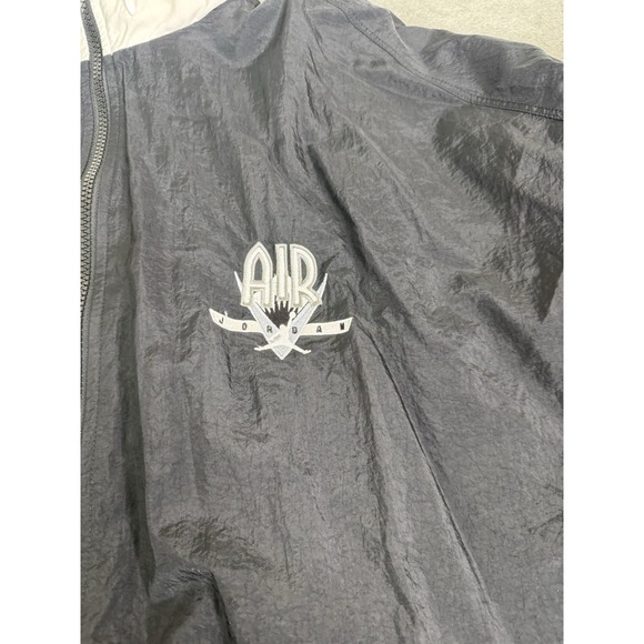 Nike Air Jordan Black and White Windbreaker Jacket - Picture 7 of 15